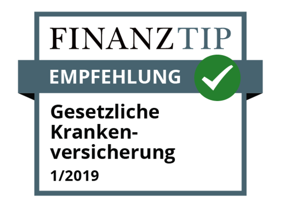 Auszeichnung von Finanztip für die Krankenkasse BKK24 im Jahr 2019