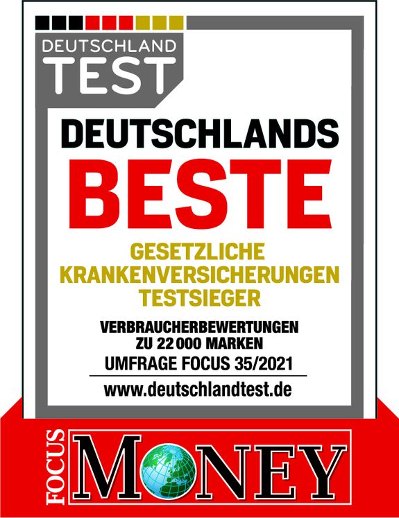 Testsieger von Deutschlands besten Krankenkassen 2021