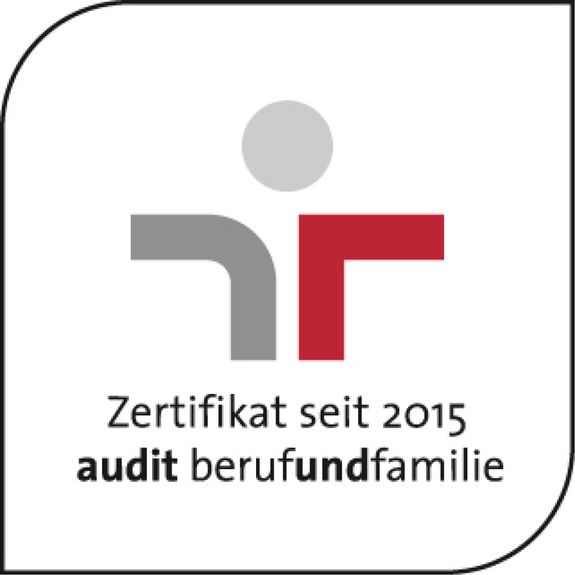 Zertifikat der Audit über Beruf und Familie