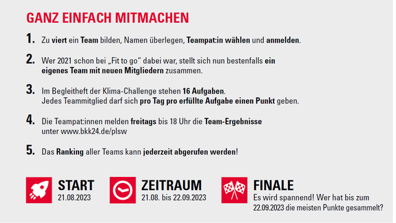 Ablaufplan Klimachallenge